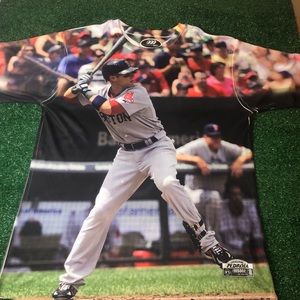 Dustin Pedroia Boston Red Sox AOP Dri Fit Size L
